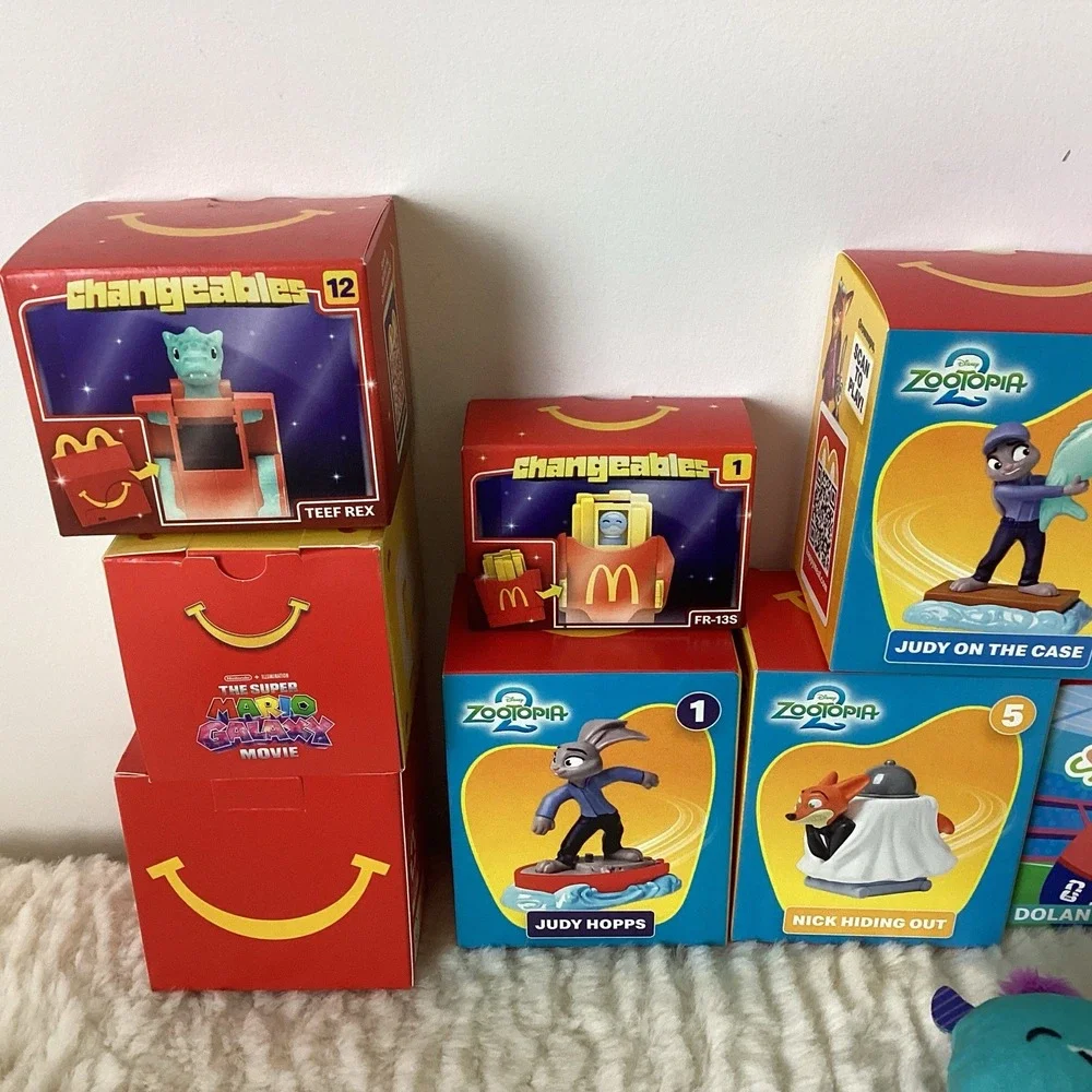 McDonald's Happy Meal Toy Lot – 18 Piece Bundle - Elio Zoo Black Panther Squish